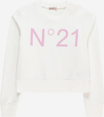 N°21 Sweatshirt in Wit: voorkant