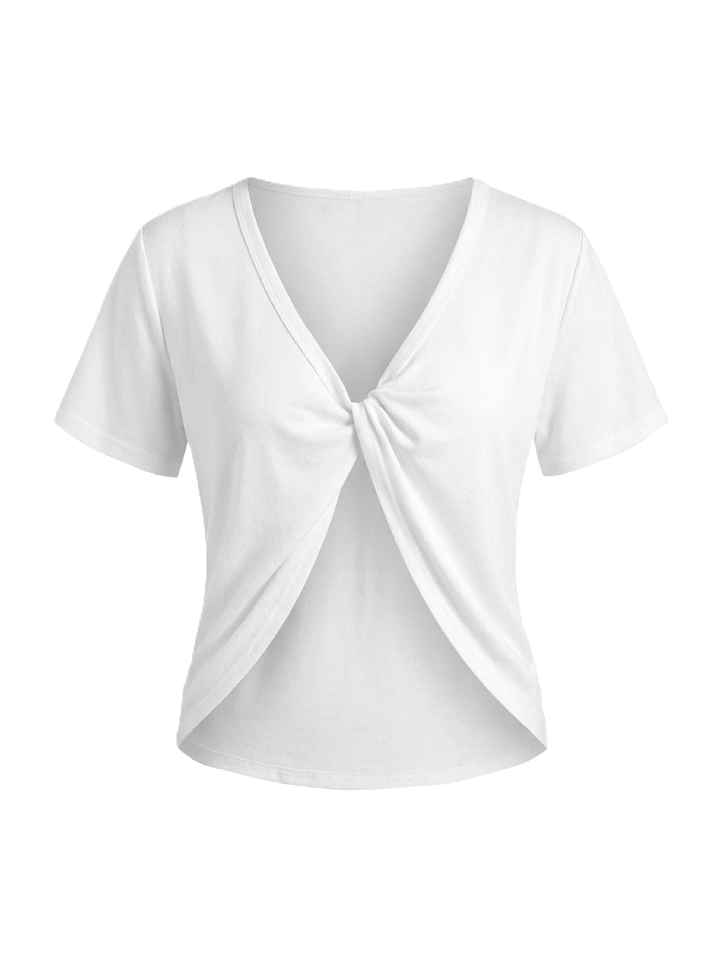 Imily Bela - Camiseta en blanco: frente
