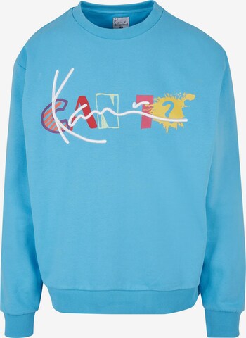 Sweat-shirt Karl Kani en bleu : devant