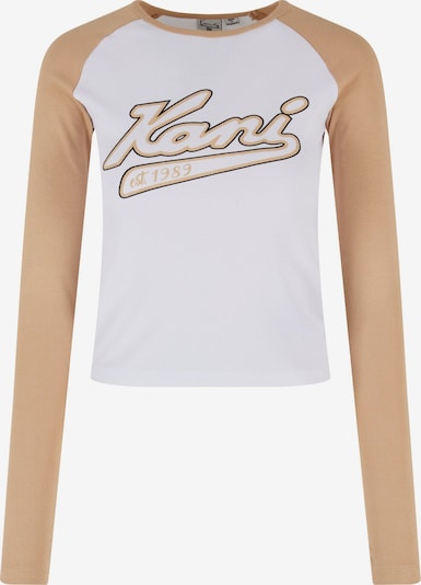 Karl Kani T-shirt en beige / noir / blanc, Vue avec produit