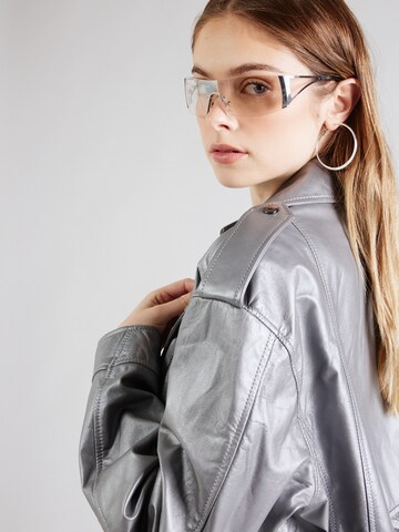 Studio AR Between-Season Jacket 'SAVANNAH' in Silver