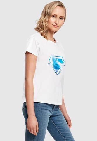 ABSOLUTE CULT Ladies Superman Logo Svalbard Take Me Home Box Tee ' ' in Weiß