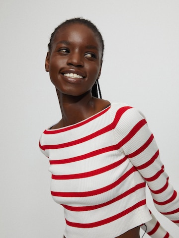 Pull-over Pull&Bear en rouge