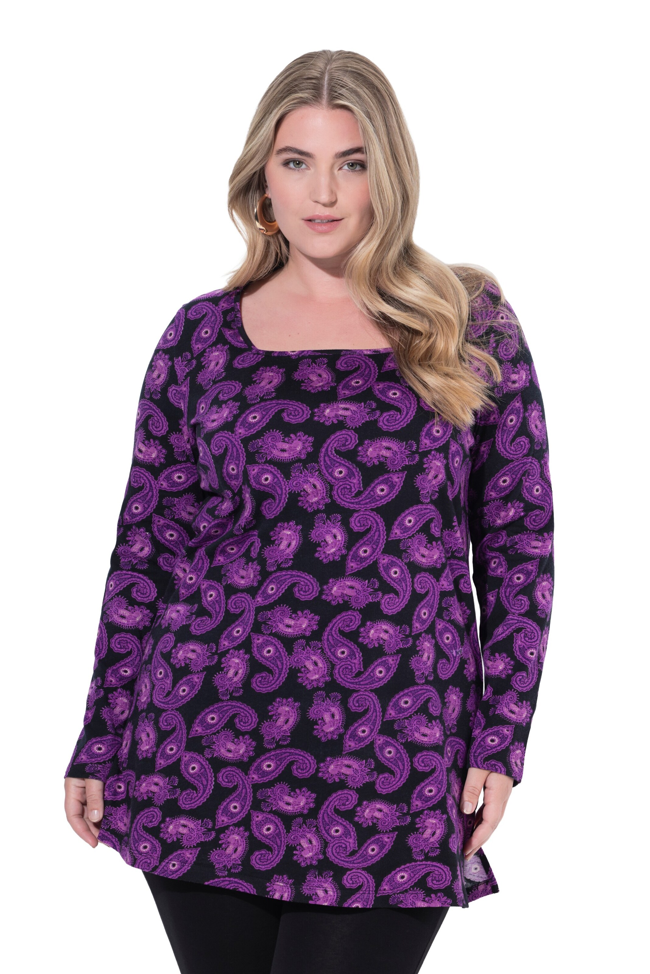 Ulla Popken Shirt in Lila: voorkant
