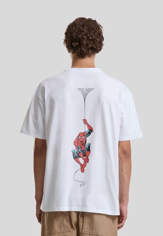 T-Shirt 'Marvel Fiendly Neighborhood Spiderman' Merchcode en blanc : derrière