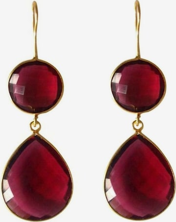 Gemshine Earrings 'CANDY' in Gold: front