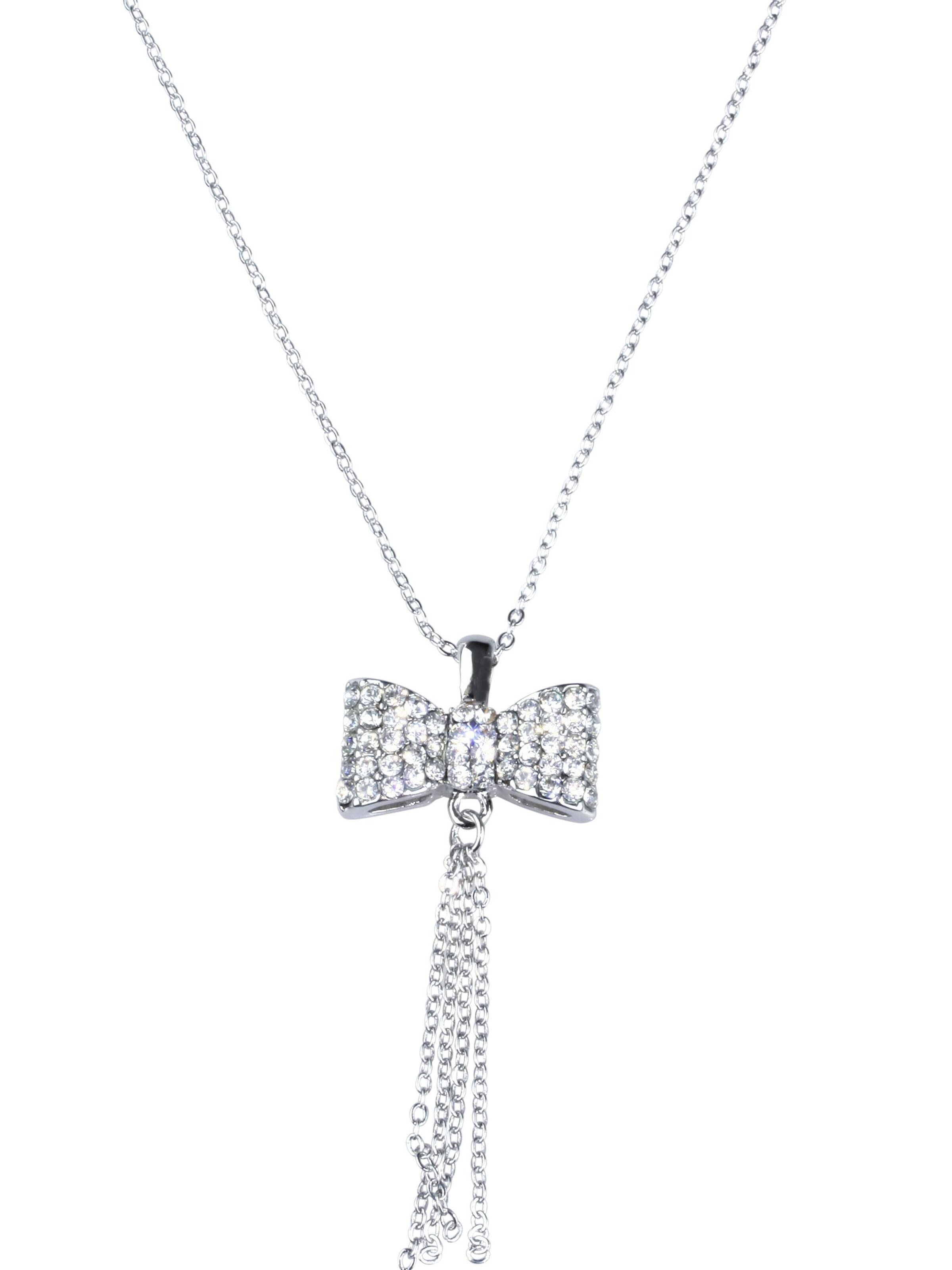 COLLEZIONE ALESSANDRO Necklace 'Steffi' in Transparent: front