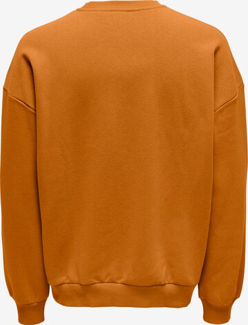 Only & Sons Sweatshirt 'CERES' in Oranje: voorkant