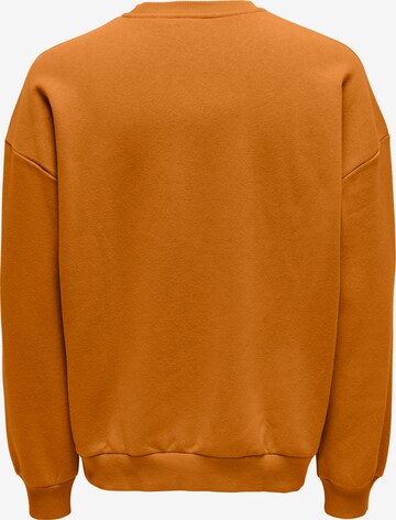 Only & Sons Sweatshirt 'CERES' in Orange: predná strana