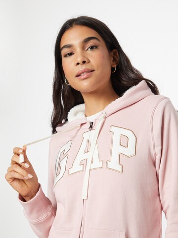 GAP Zip-Up Hoodie in Pink