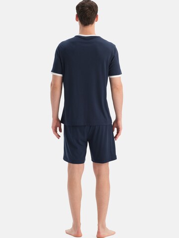 Dagi Pyjama kort in Blauw