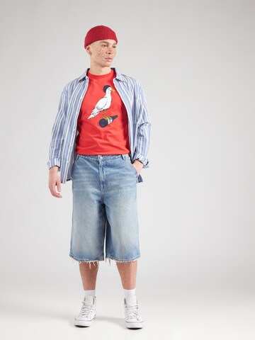 Derbe Shirt 'Sturmmöwe' in Red
