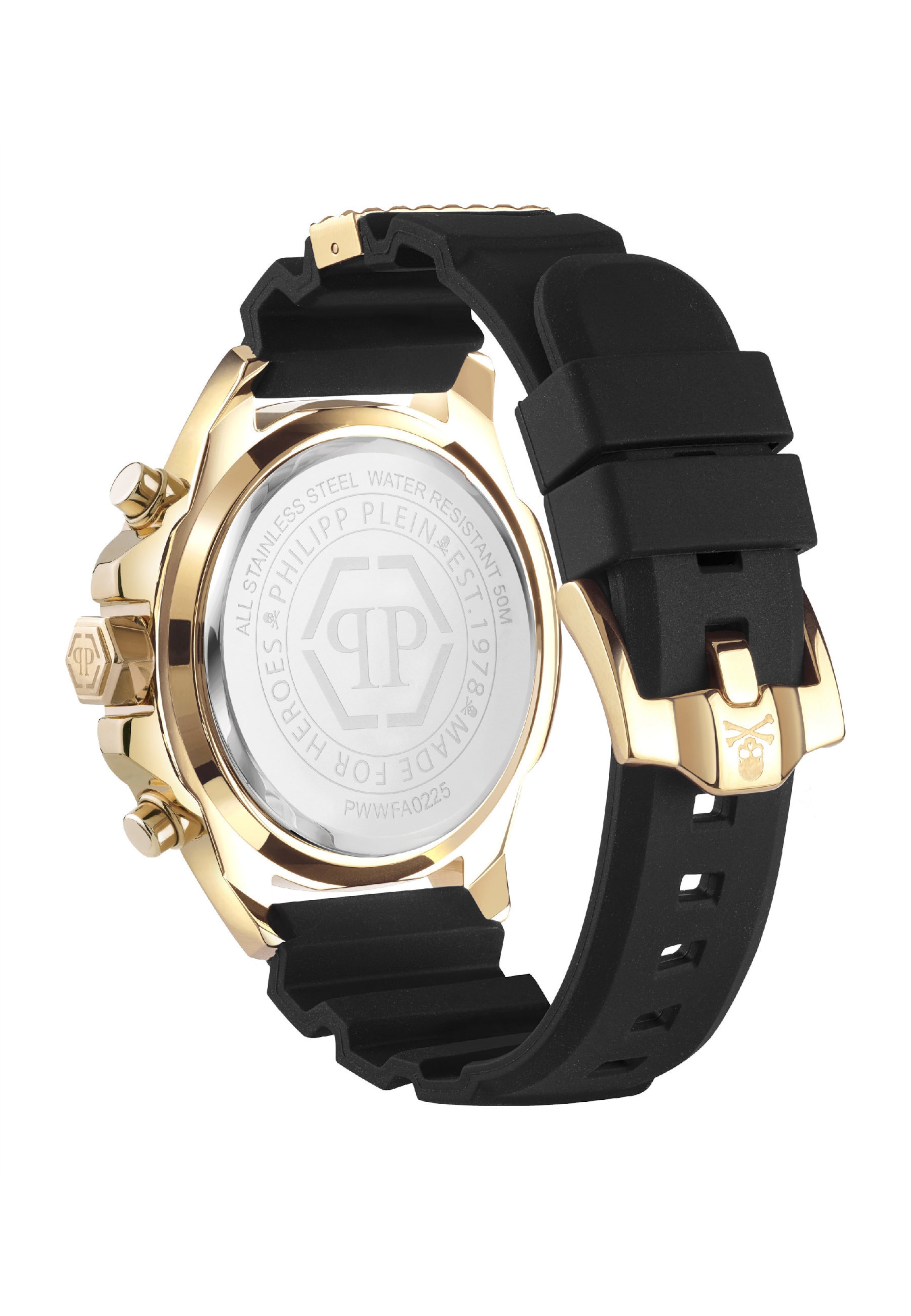 Montre à affichage analogique 'THE $KULL CHRONO' Philipp Plein Watches en noir