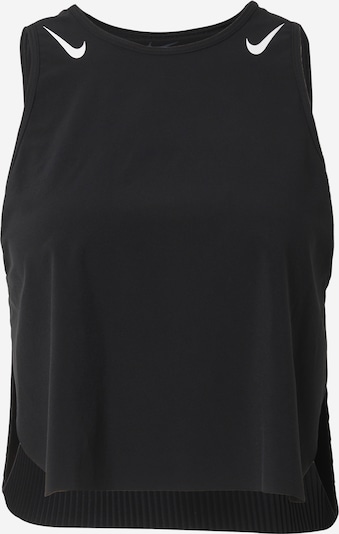 NIKE Tehnička sportska majica 'AeroSwift' u crna / bijela, Pregled proizvoda