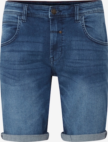 FQ1924 Broek 'Rome' in Blauw: voorkant