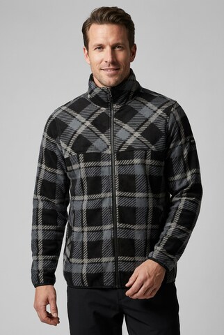 ICEPEAK Athletic Fleece Jacket in Black: front