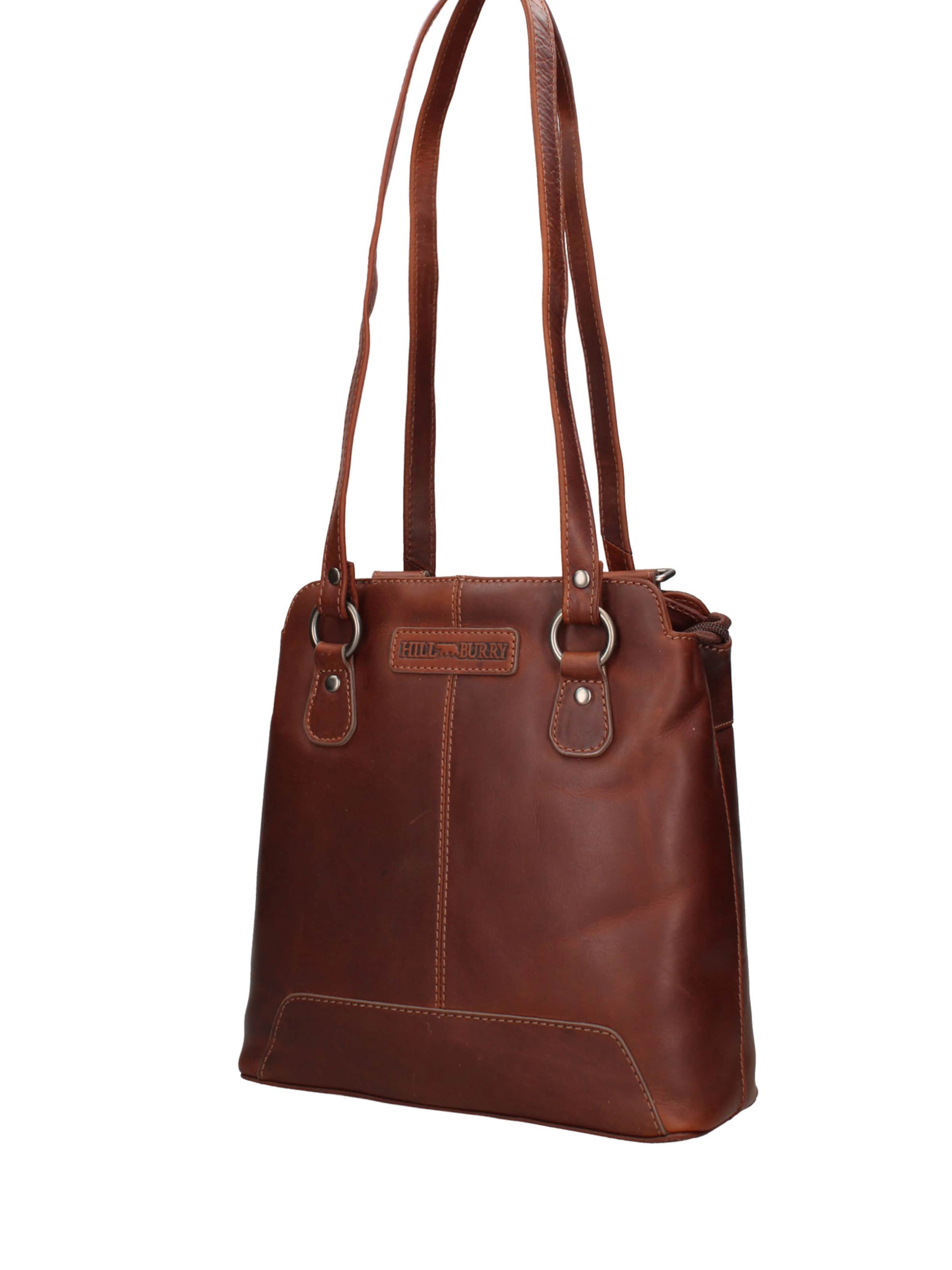 Borsa a spalla 'Borsa Uomo Vera Pelle Convertibile Spalla Zaino' di HILL BURRY in beige