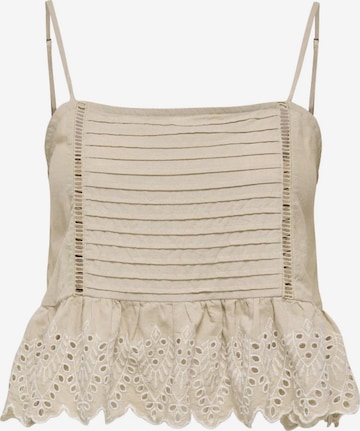Haut 'ONLTULUM' ONLY en beige : devant