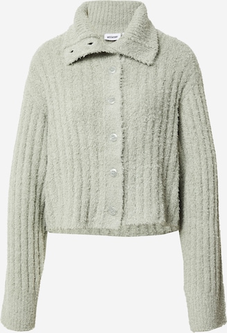 Cardigan 'Jada' WEEKDAY en vert : devant