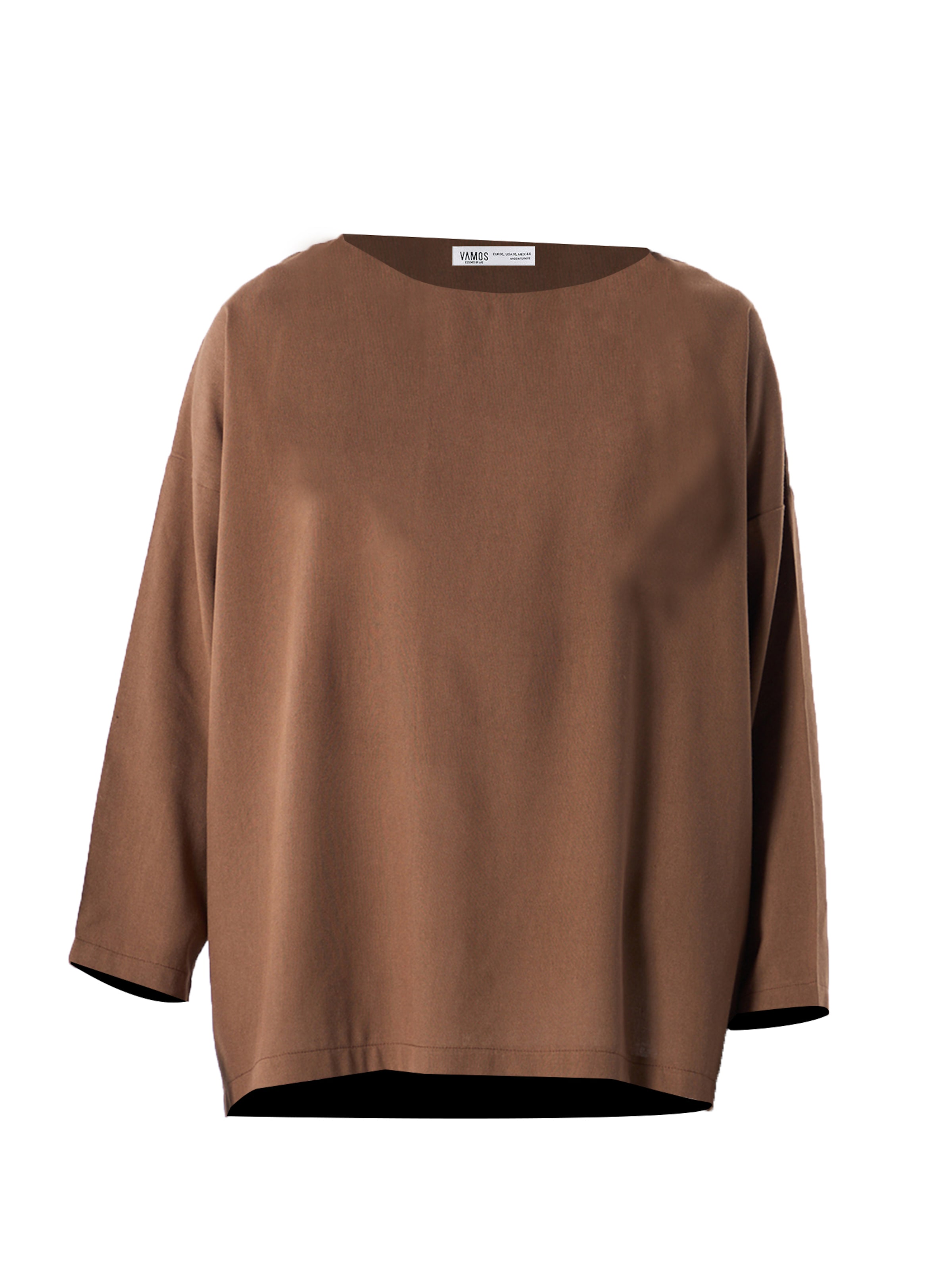 Pull-over VAMOS CLO en marron : devant