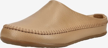 Pantoufle HAFLINGER en beige : devant