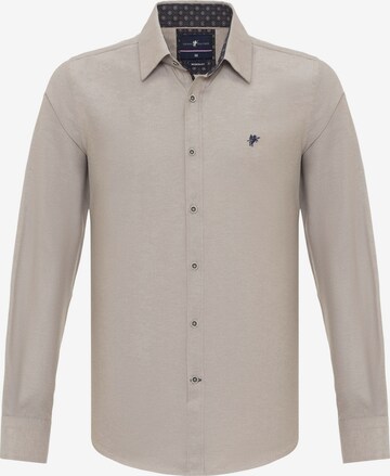 Chemise DENIM CULTURE en beige : devant