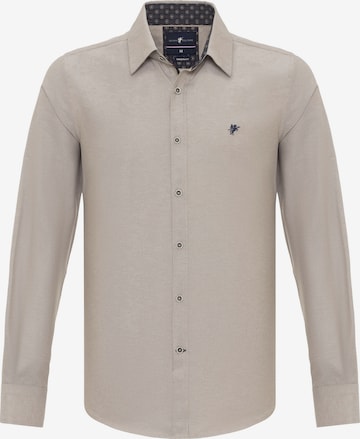DENIM CULTURE Button Up Shirt in Beige: front