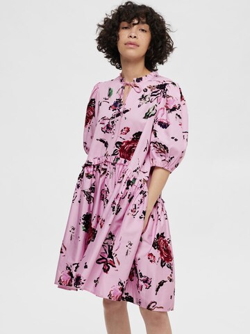 Robe SELECTED FEMME en rose : devant