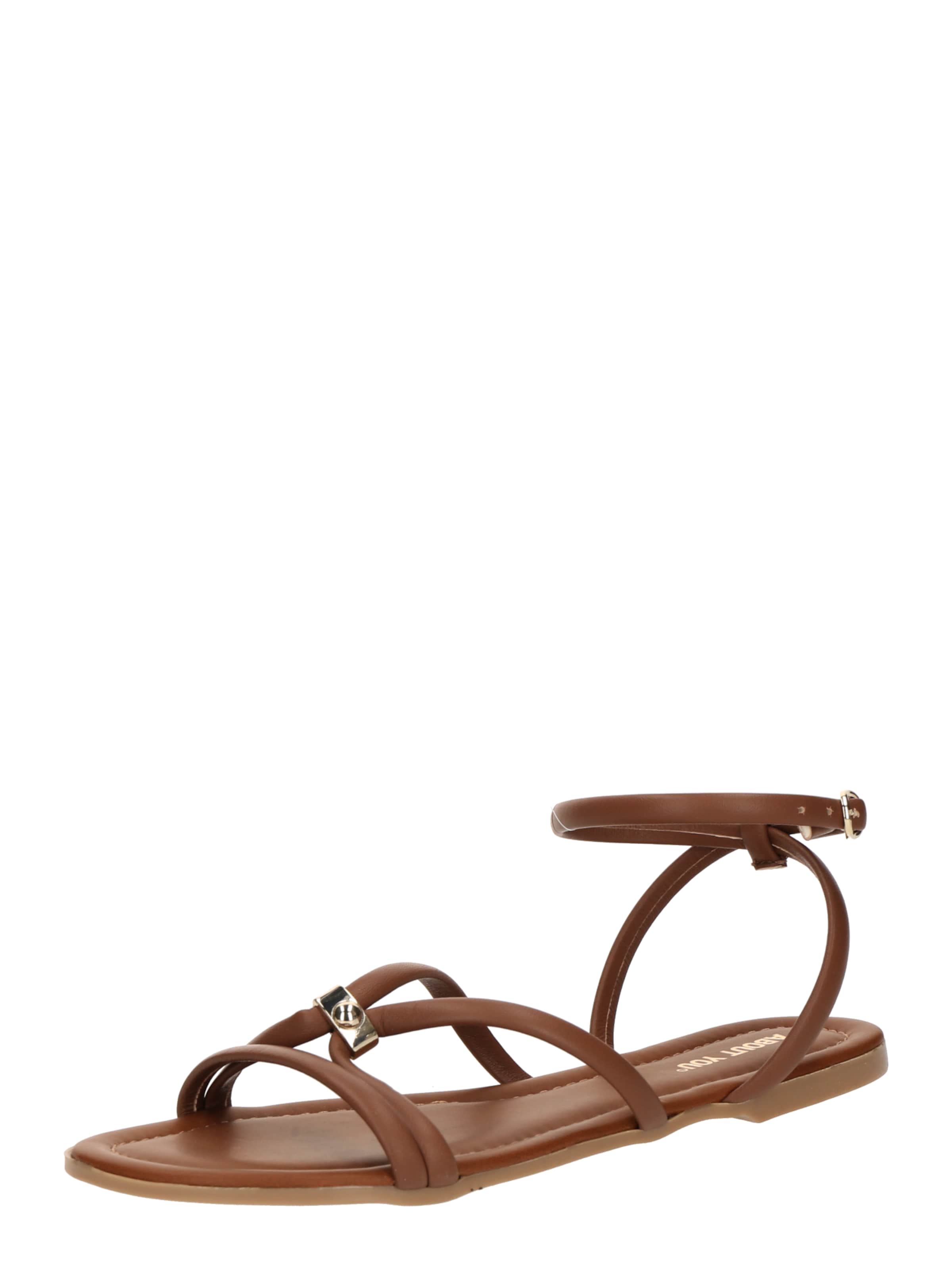 ABOUT YOU Strap Sandals &#x27;Martha&#x27; in Brown: front
