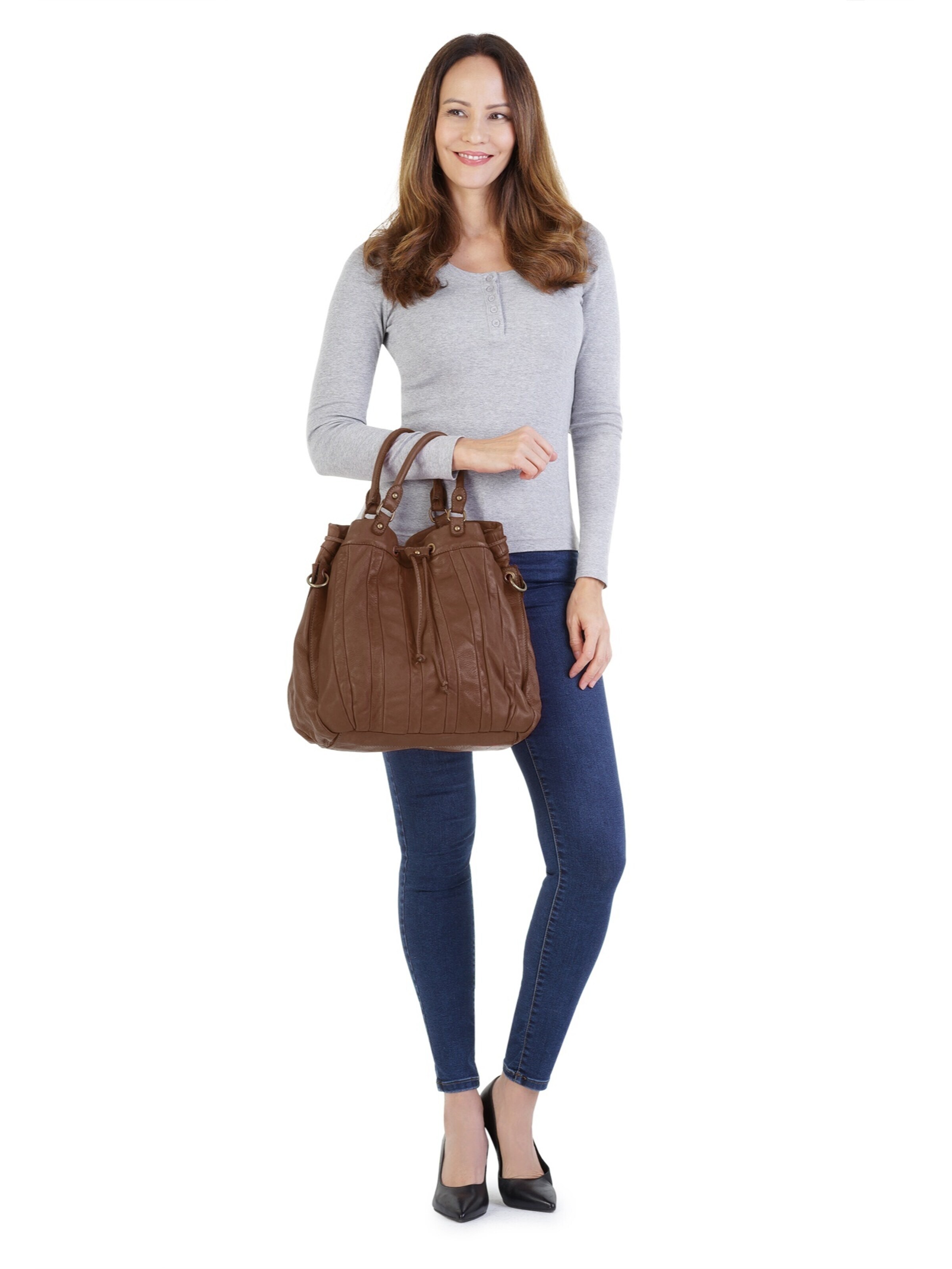 Cabas forty° en marron : devant