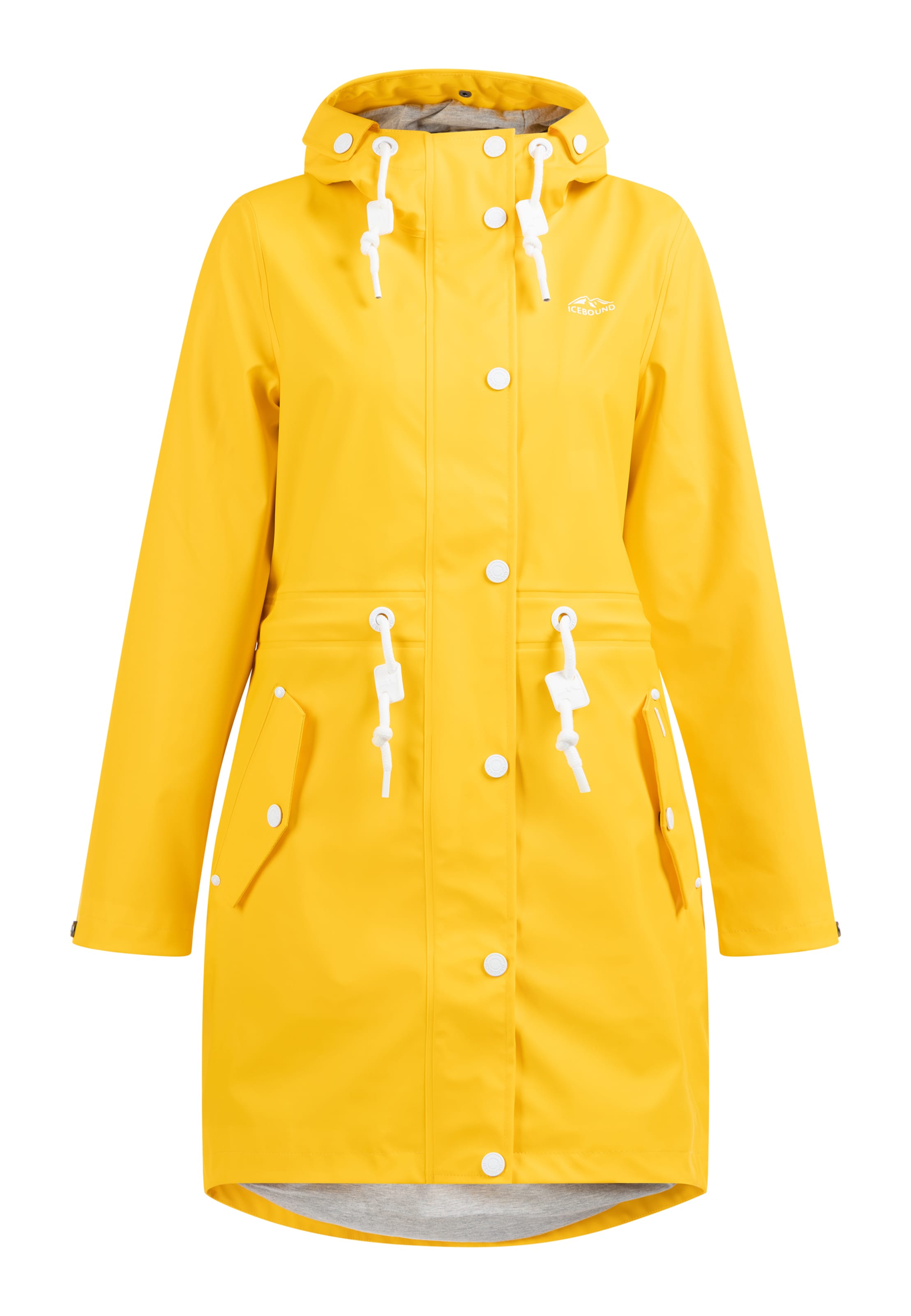 Yuka Raincoat in Yellow: front