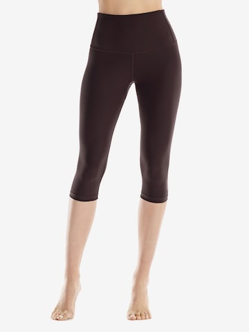 Winshape Skinny Sportbyxa 'HWL217C' i brun: framsida