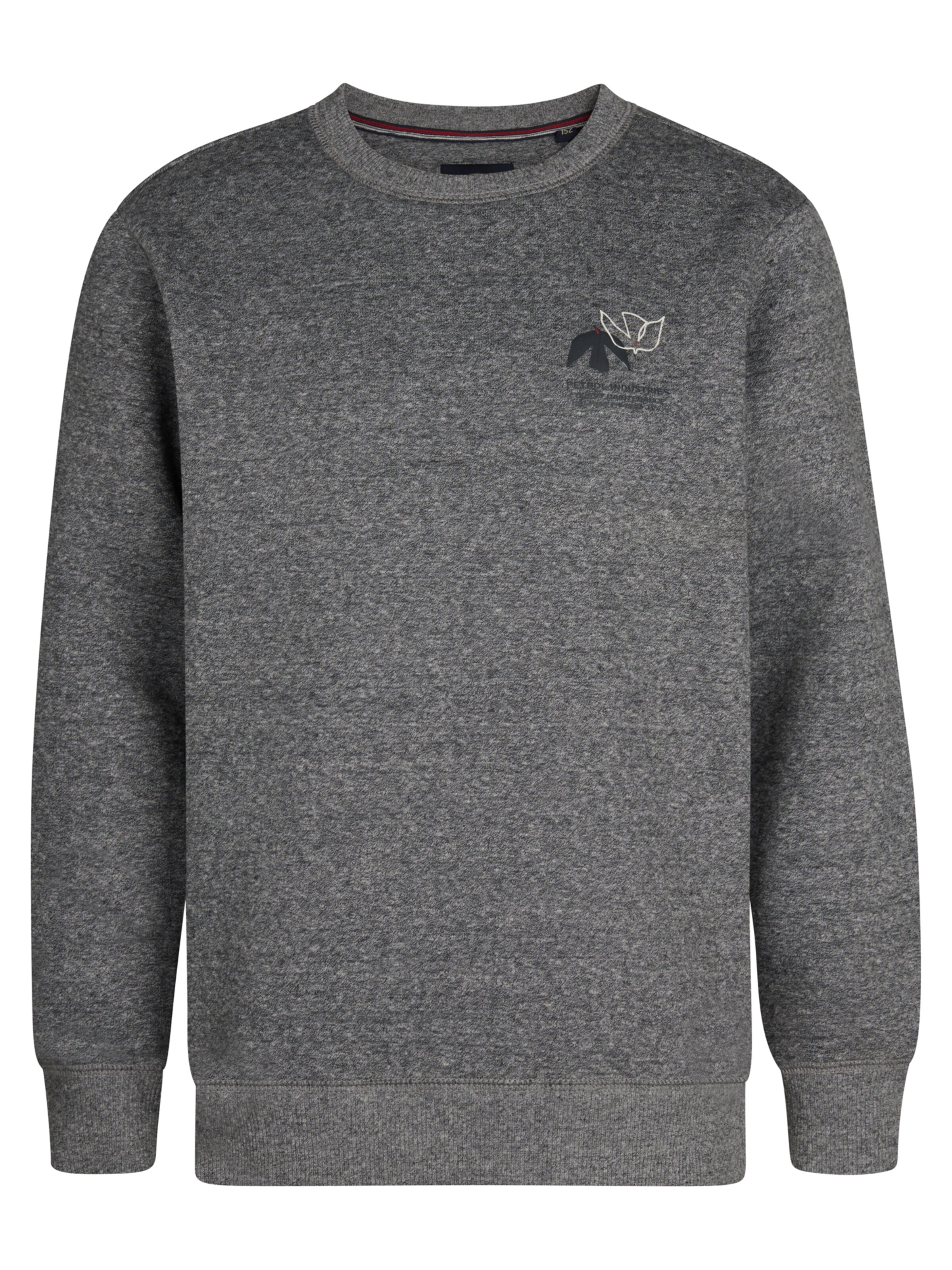 Petrol Industries Sweatshirt in Grijs: voorkant