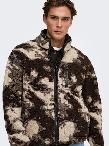 Only & Sons Between-Season Jacket 'ONSWadud' in Brown