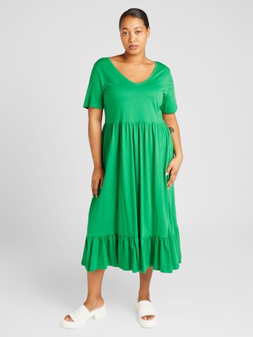 ONLY Carmakoma Dress 'MAY' in Green: front