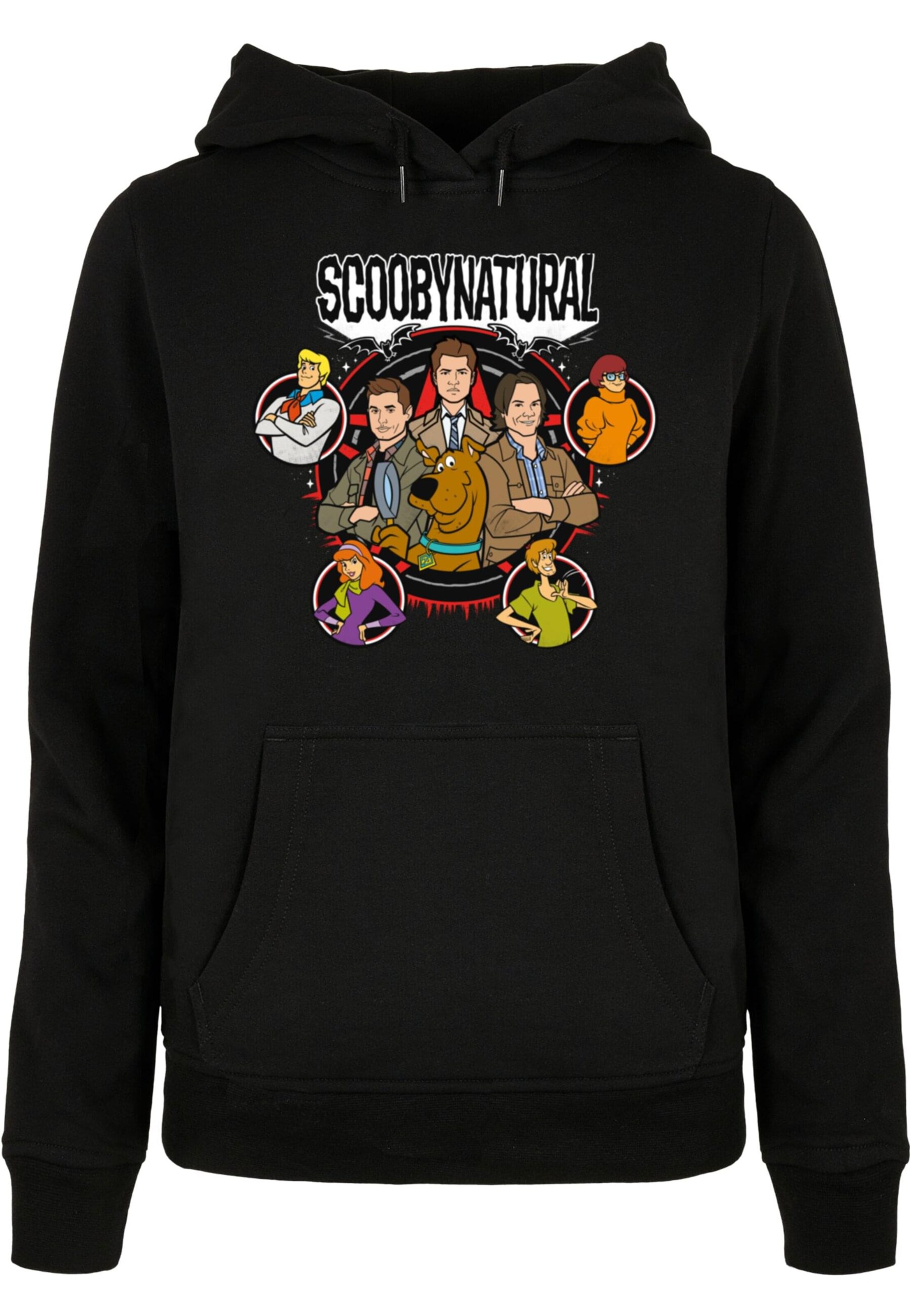 ABSOLUTE CULT Sweatshirt 'Scooby - Natural Characters' in Zwart: voorkant