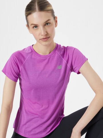 new balance Functioneel shirt 'Impact Run' in Lila