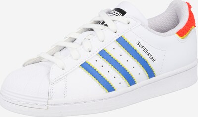 ADIDAS ORIGINALS Sneaker 'Superstar' in blau / goldgelb / hellgelb / rot / weiß, Produktansicht