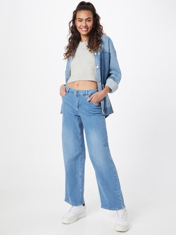 PULZ Jeans Wide leg Τζιν 'EMMA' σε μπλε