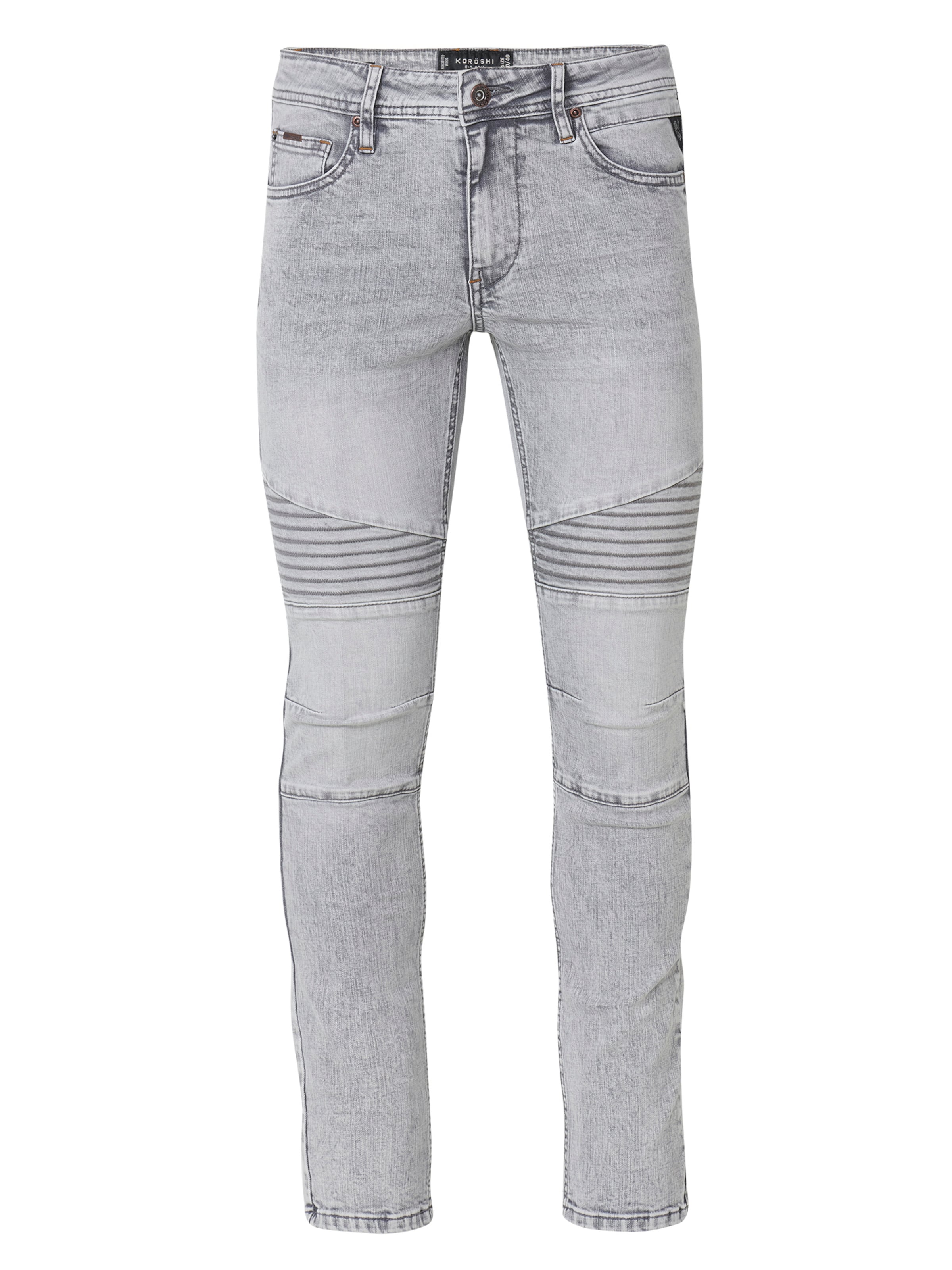 KOROSHI Skinny Jeans in Grey: front