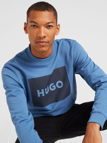 HUGO Sweatshirt 'Duragol' in Blauw