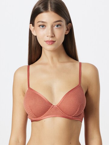 Free People Triangle Bra in Brown: front