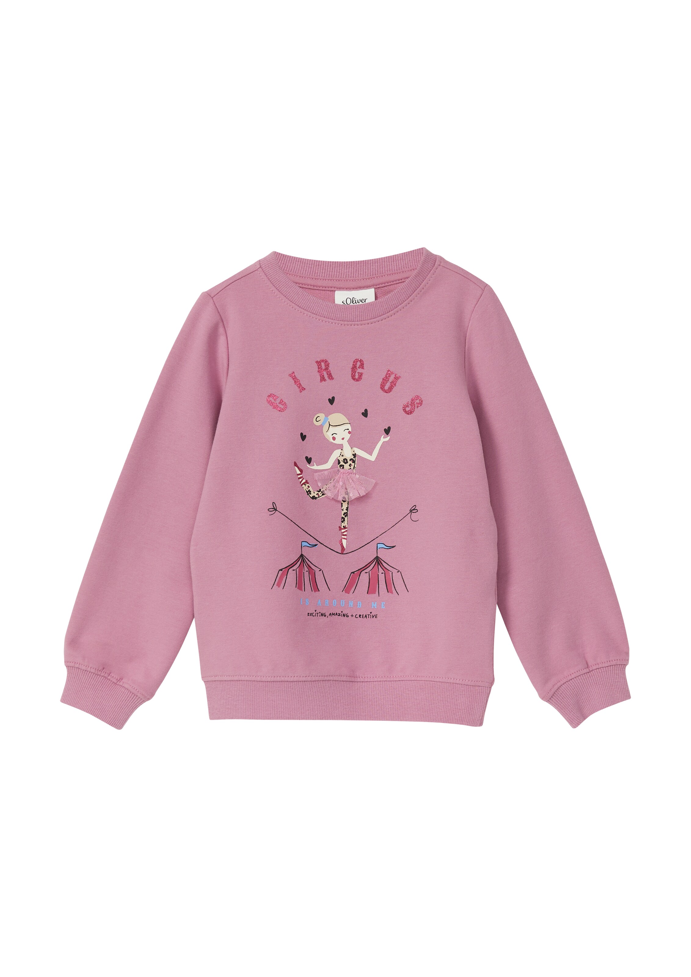 s.Oliver Sweatshirt in Pink: front