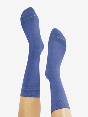 CHEERIO* Socks 'BEST FRIEND' in Blue: front