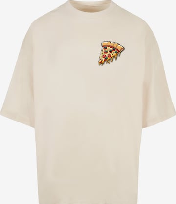 Merchcode Shirt 'Pizza Comic' in Weiß: predná strana