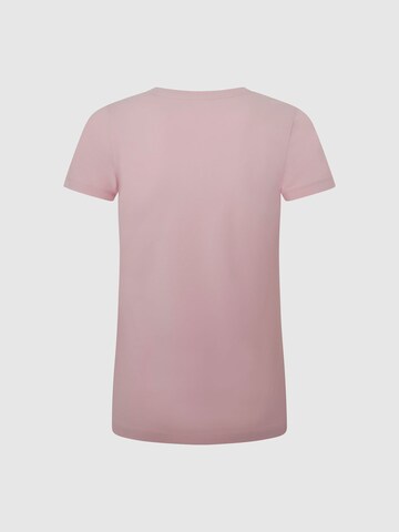 Pepe Jeans Μπλουζάκι 'NEW VIRGINIA' σε ροζ