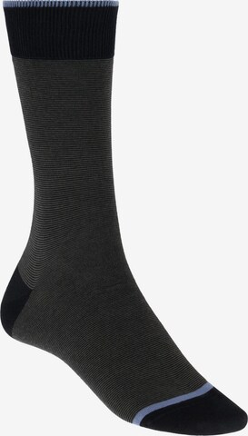 Chaussettes Boggi Milano en noir : devant