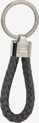 Porsche Design Schlüsselanhänger in Schwarz: Vorderseite