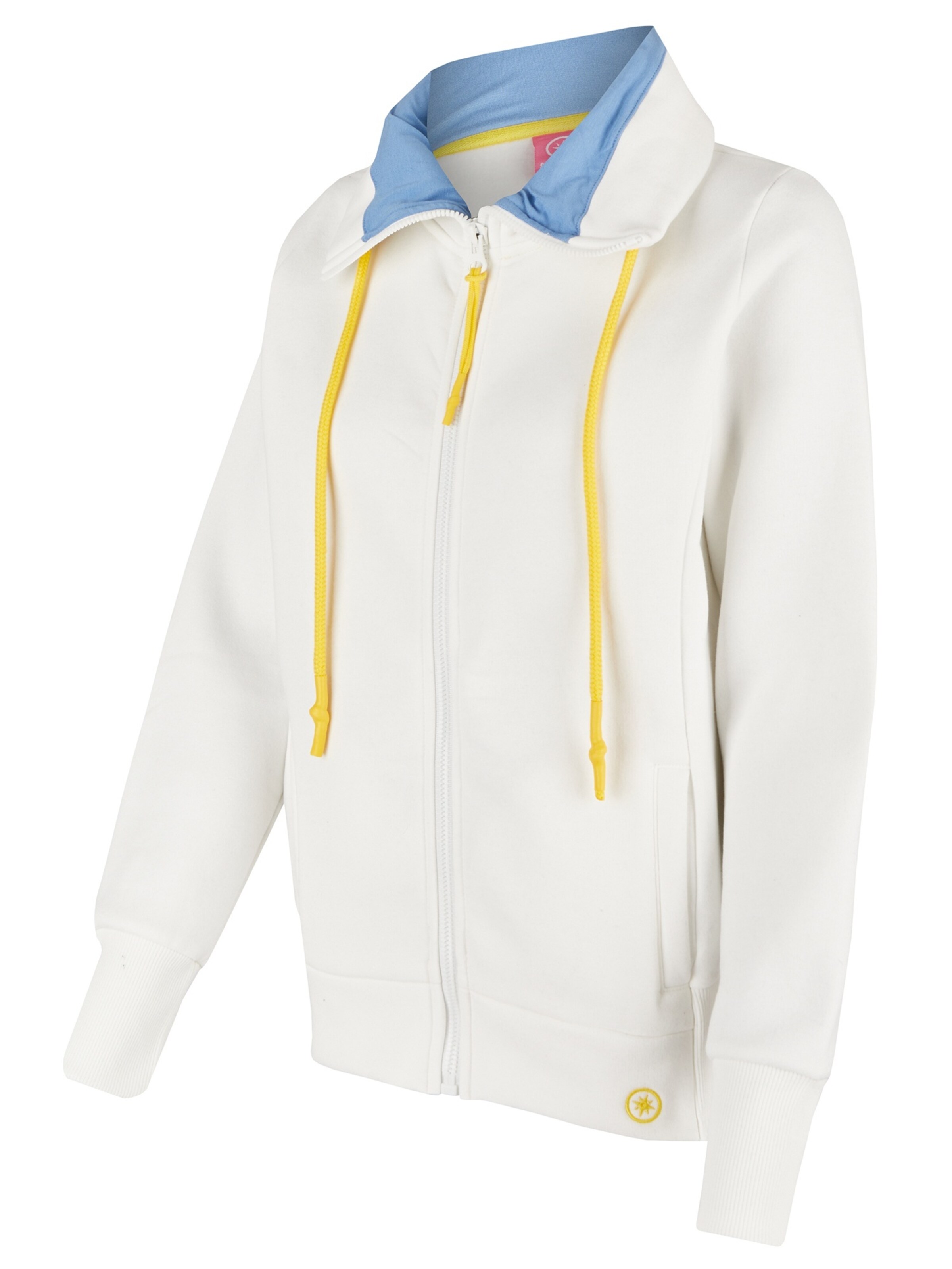 salzhaut Sweatjacke in Weiß