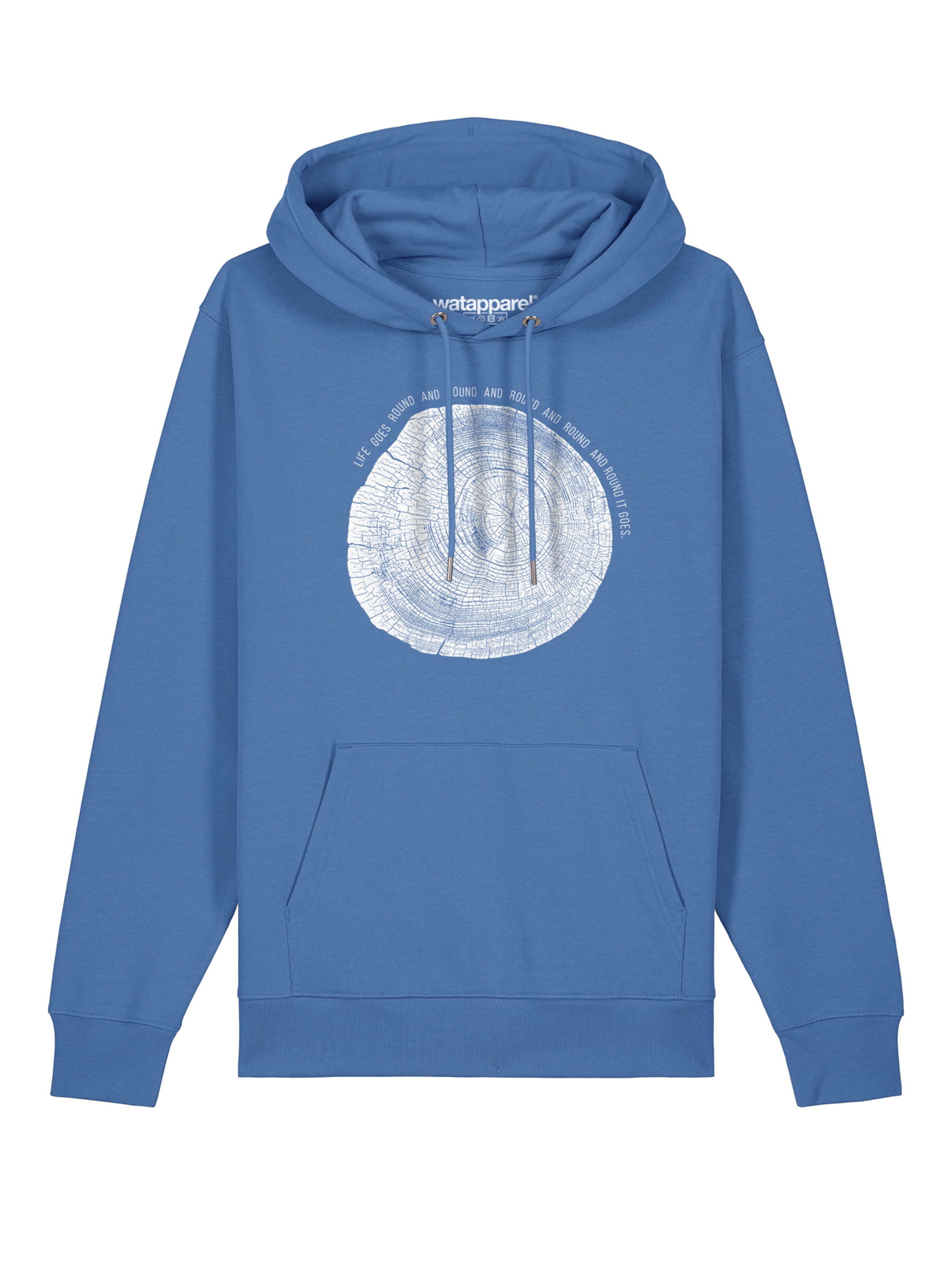 Watapparel Sweatshirt 'Baumscheibe' in Blau: Vorderseite